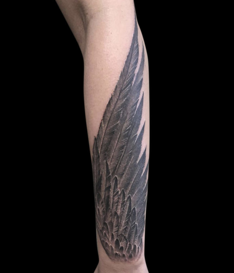 wing tattoos on arm - Google Search | Full sleeve tattoos, Wings tattoo,  Tattoo sleeve designs